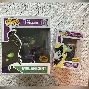 Funko Pop Disney Villains HT Disney Treasures Exclusive Maleficent Lot of 2
